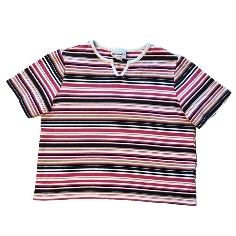 Vintage 90’s striped crop tee
